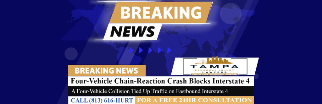 [09-04-26] Four-Vehicle Chain-Reaction Crash Blocks Eastbound Interstate 4 Lanes