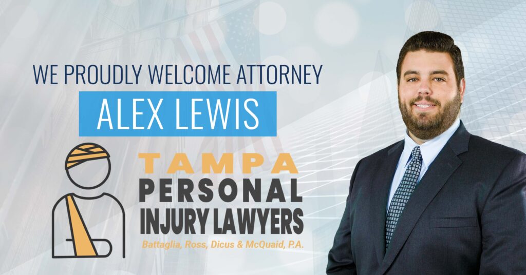 Attorney Alex Lewis Joins the Team at Tampa Personal Injury Lawyers