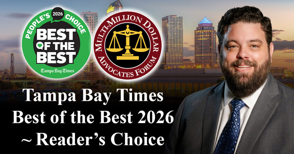 Tampa Personal Injury Lawyers Win Tampa Bay Times “Best of the Best” for 2026 in Personal Injury Law